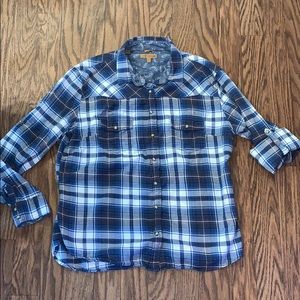 Jachs Girlfriend 2XL Women’s Pearl Snap Flannel